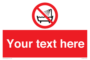 Custom Do not use this device in a bathtub shower or water-filled reservoir